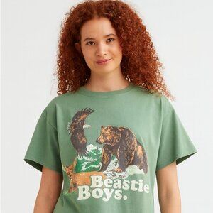 H&M Divided Limited Edition Green Beastie Boys Graphic Tee